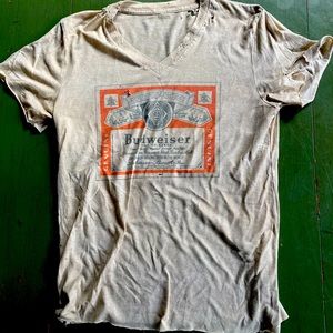 Vintage trashed Budweiser tee